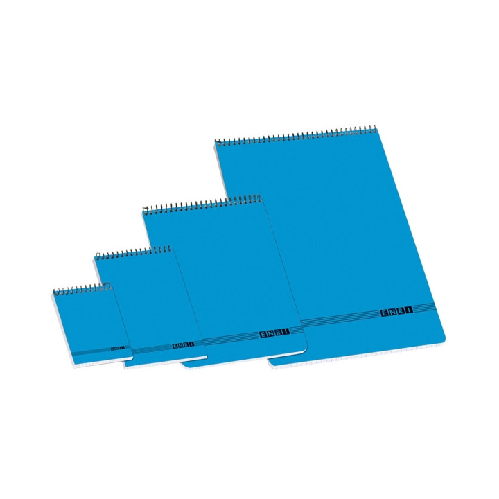 Enri Bloc de Notas Oficina Espiral 16º 4x4 - Papel de Alta Calidad - Tamaño Compacto - Encuadernacion Resistente