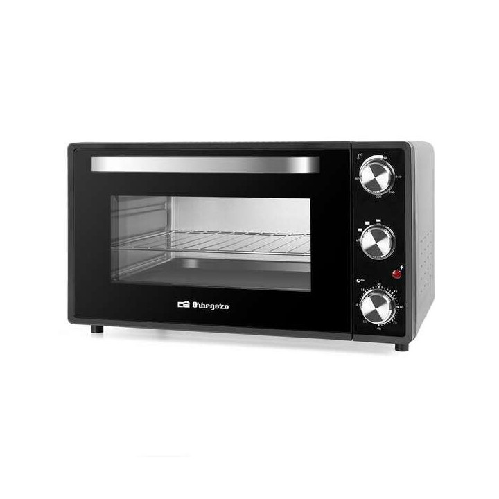 Orbegozo HO 385 Horno Electrico de Sobremesa - Potencia 2000W - Capacidad 38L - Sistema de Calor Superior E Inferior - Temporiz