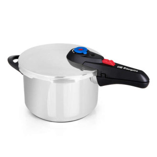 Orbegozo HP 6006 Olla Super Rapida - Capacidad 6 Litros - Cinco Sistemas de Seguridad - Fondo Termo Difusor - Apto para Todo Ti