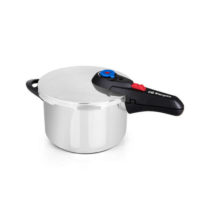 Orbegozo HP 6006 Olla Super Rapida - Capacidad 6 Litros - Cinco Sistemas de Seguridad - Fondo Termo Difusor - Apto para Todo Ti