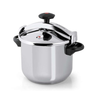 Orbegozo HPL 8070 Olla Clasica a Presion - Capacidad 8 Litros - Triple Seguridad - Regulacion de Presion Interna - Fondo Sandwi