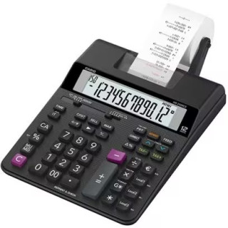 Casio HR-200RCE Calculadora Impresora de Sobremesa 12 Digitos - Impresion en 2 Colores - Funcion de Reimpresion/Impresion Poste