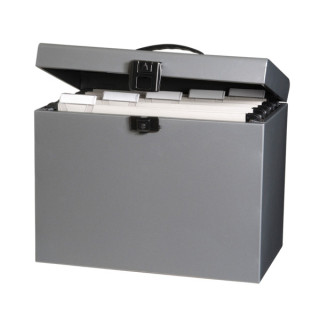 Oxford Class N' Go Classic Maletin de Metal para Carpetas Colgantes A4 - Resistente y Duradero - 220x295x370mm - Ideal para Org