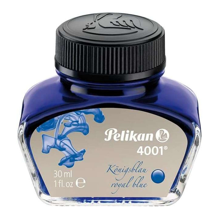 Pelikan Tinta 4001 No.78 - Frasco 30ml - Tinta de Alta Calidad - Frasco de 30ml - para Estilograficas - Color Azul Real