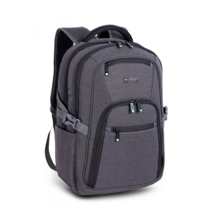 Urban Factory Heavee Green Mochila de Viaje para Portatil hasta 14" - Ecologica - Color Gris