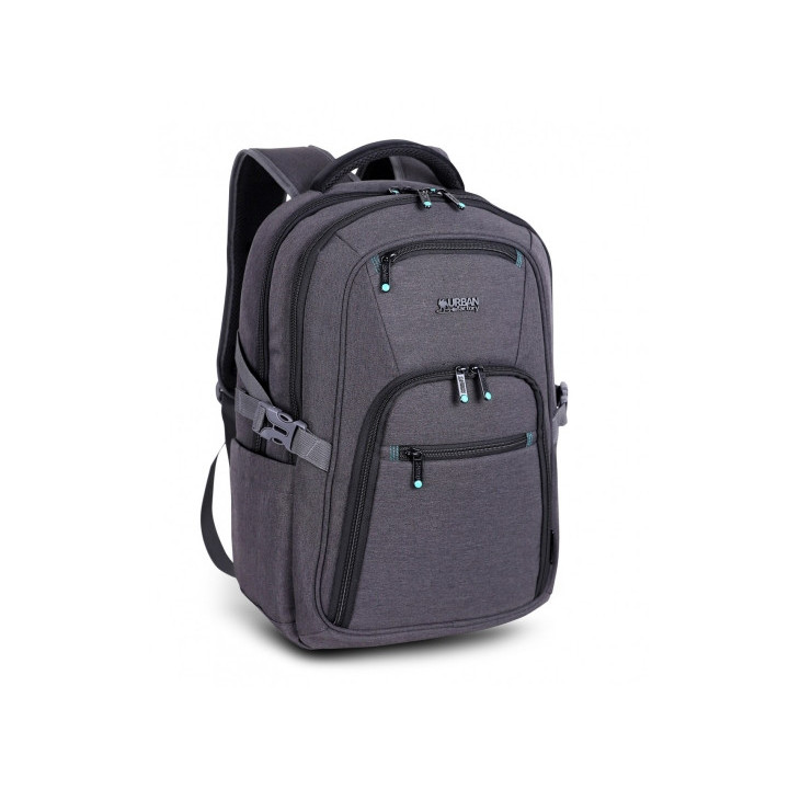 Urban Factory Heavee Green Mochila de Viaje para Portatil 15.6" - Ecologica - Color Gris