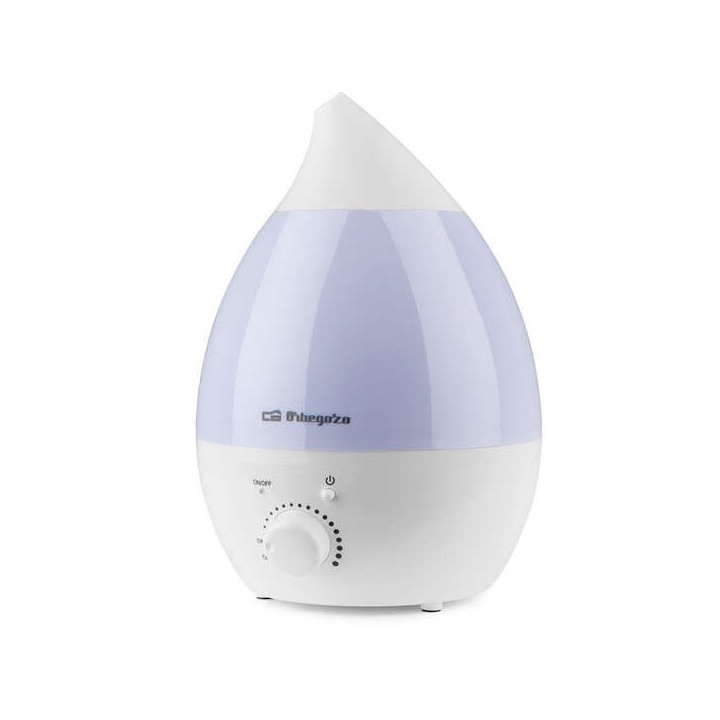 Orbegozo HU 2013 a Humidificador de Vapor Frio - Purifica el Aire - Regula la Humedad y Cuida tu Piel - Luces de Siete Colores