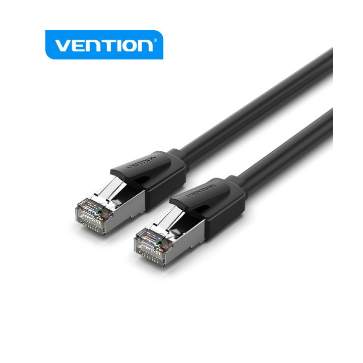 Vention Cable Ethernet Cat8 - 40000Mbps - 2000MHz - UTP - PVC - 26AWG - Color Negro