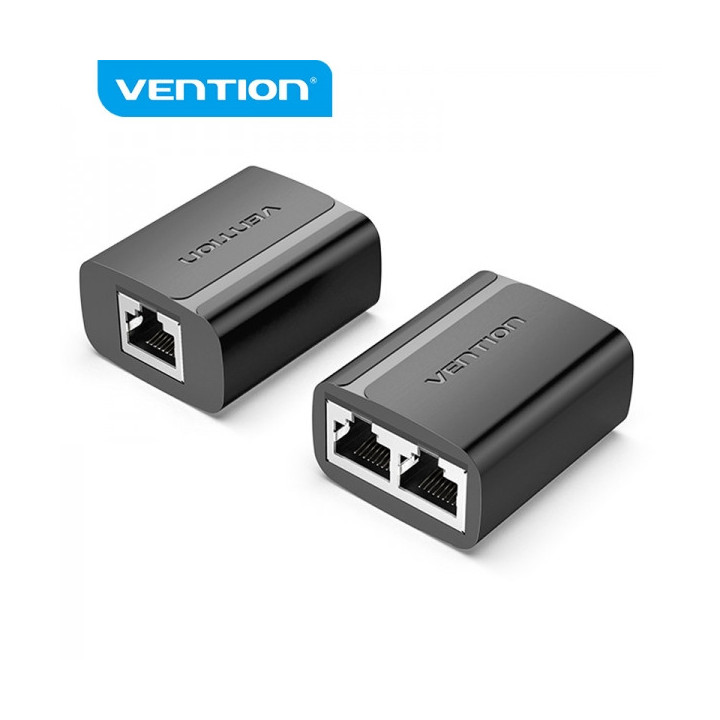 Vention Divisor RJ45 Macho a 2 Hembra 100Mbps - 2 uds - Color Negro