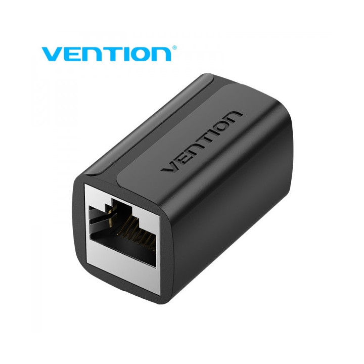 Vention Adaptador Conector RJ45 Cat7 FTP Hembra a Hembra - Color Negro