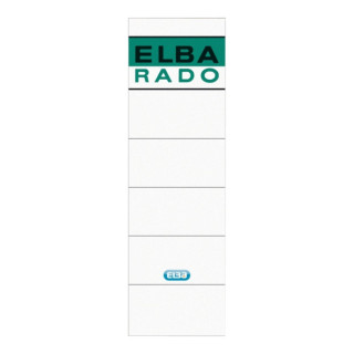 Elba Etiquetas Adhesivas L80mm - Facil de Pegar - Tamaño L80mm - Ideal para Organizar y Etiquetar - Color Blanco