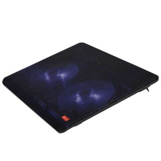 NGS Jetstand Base de Refrigeracion para Portatil hasta 15.6" - Iluminacion LED Azul - 1x USB - 2 Ventiladores Silenciosos - 2 N