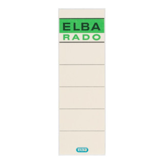 Elba Pack de 100 Unidades Etiquetas Adhesivas L80mm - Facil de Pegar - Medida de 80mm - Color Beige