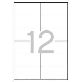 Apli Etiquetas Blancas Permanentes 97.0 x 42.4mm 25 Hojas