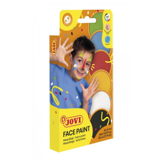 Jovi Estuche de 6 Botes Maquillaje Crema - Hipoalergenico - Base Grasa - Facil Aplicacion y Retiro - Gran Cubricion - Mezclable