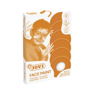 Jovi Estuche de 6 Botes 8ml Maquillaje Crema - Hipoalergenico - Base Grasa - Facil Aplicacion - Gran Cubricion - sin Parabenos