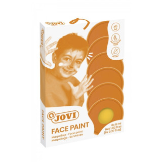 Jovi Estuche de 6 Botes Maquillaje Crema - Hipoalergenico - Base Grasa - Facil Aplicacion - Gran Cobertura - sin Parabenos - Fa