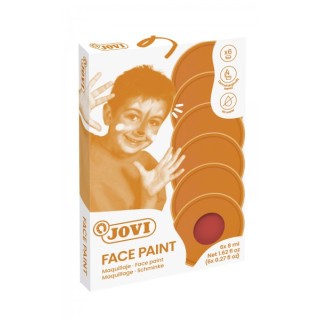 Jovi Estuche de 6 Botes 8ml Maquillaje Crema - Hipoalergenico - Base Grasa - Facil Aplicacion - Gran Cobertura - Colores Mezcla