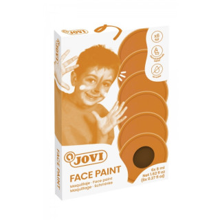 Jovi Estuche de 6 Botes 8ml Maquillaje Crema - Hipoalergenico - Base Grasa - Facil Aplicacion - Gran Cubricion - 12 Colores Mez