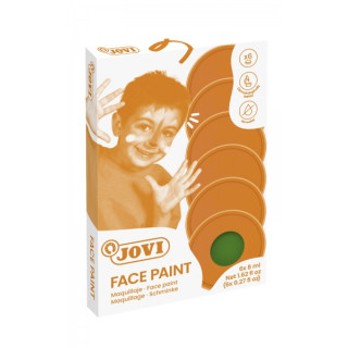 Jovi Estuche de 6 Botes Maquillaje Crema - Hipoalergenico - Base Grasa - Facil Aplicacion - Gran Cobertura - sin Parabenos - Fa