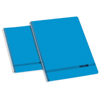 Enri Oficina Fº Tapa Blanda Cuaderno Espiral Liso - Tamaño Fº - Tapa Blanda - Cuaderno con Espiral - Ideal para la Oficina -
