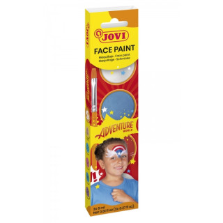 Jovi Adventure Estuche de 3 Botes 8ml Maquillaje Crema + Accesorios - Hipoalergenico - Facil Aplicacion - Base Grasa - Elimina