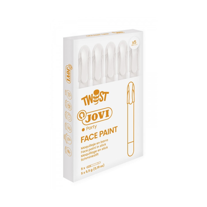 Jovi Twist Stick de Pintura de Cara - Hipoalergenico - Base Agua - Facil Aplicacion - Gran Cobertura - Secado Rapido - Facil de
