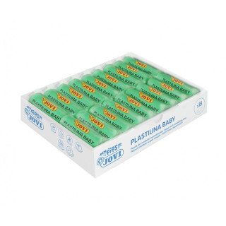 Jovi Baby Caja de 18 Pastillas de Plastilina 38gr - Pasta Modelar Super Blanda Verde - Estimula Movimiento y Fortalecimiento Mu