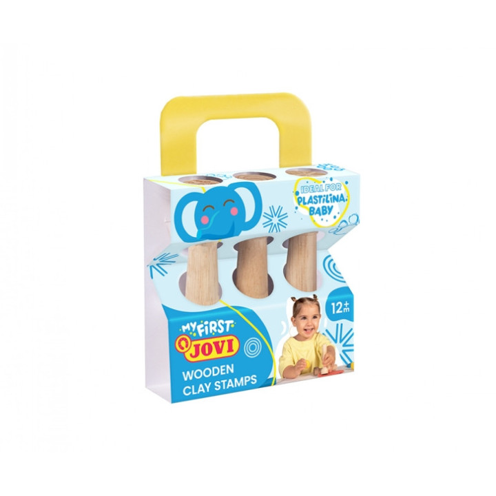 Jovi My First Plastilina Kit de Modelaje con 3 Estampadores de Madera