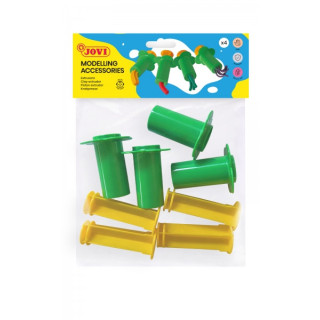 Jovi Soft Dough Blandiver Bolsa Colgable con 4 Extrusoras Formas Diversas - Desarrolla Creatividad y Motricidad Fina - Conoce C