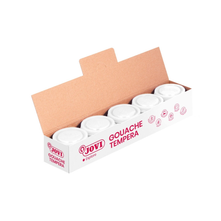 Jovi Bote de Tempera Escolar 35ml - Aplicacion en Multiples Superficies - Uso con Pincel