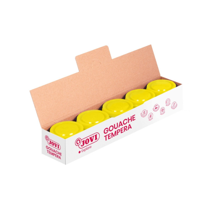 Jovi Bote de Tempera Escolar 35ml - Aplicacion en Multiples Superficies - Uso con Pincel