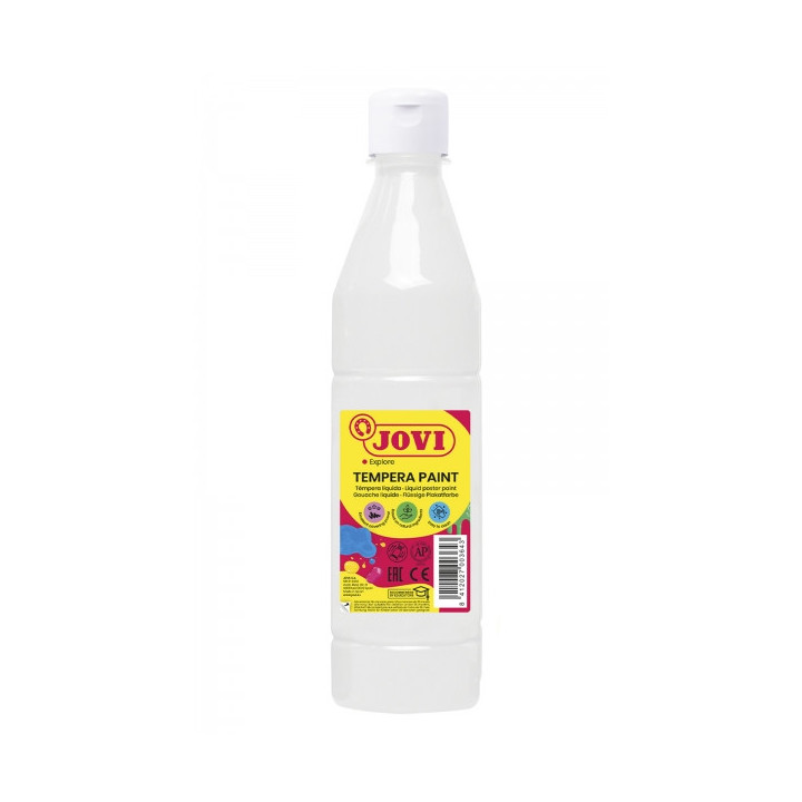Jovi Tempera Paint Tempera Liquida 500ml - Base Agua - Lista para Usar - Alto Poder Cubriente - Secado Rapido - Excelente Fluid