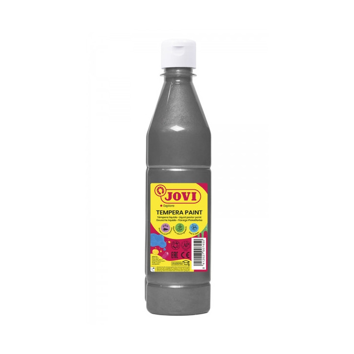 Jovi Tempera Paint Tempera Liquida 500ml - Base Agua - Lista para Usar - Alto Poder Cubriente - Secado Rapido - Excelente Fluid