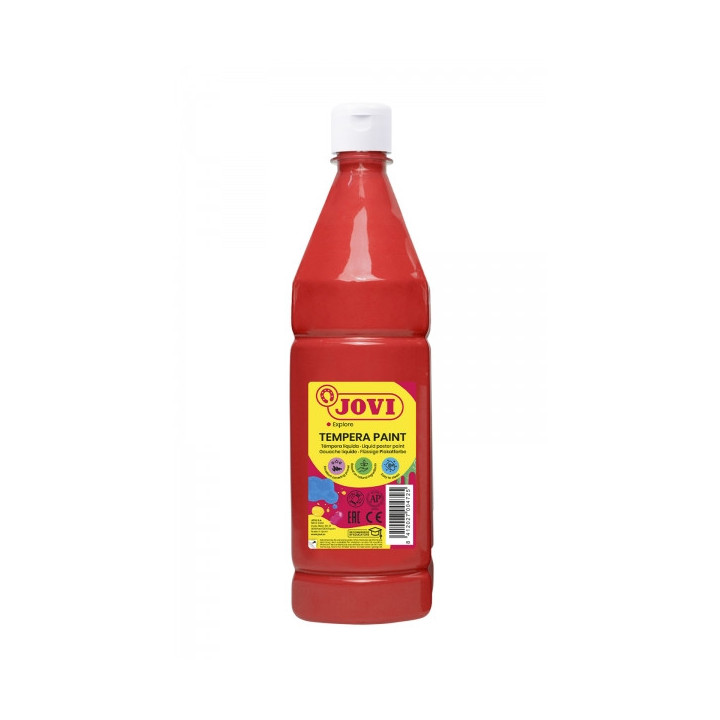 Jovi Tempera Paint Tempera Liquida 1000ml - Base Agua - Lista para Usar - Alto Poder Cubriente - Secado Rapido - Excelente Rend
