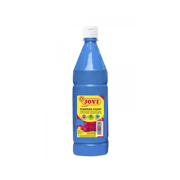 Jovi Tempera Paint Tempera Liquida 1000ml - Base Agua - Lista para Usar - Alto Poder Cubriente - Secado Rapido - Excelente Rend