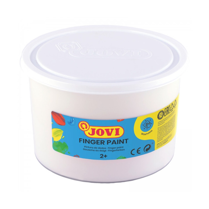 Jovi Finger Paint Bote de 500ml Pintura de Dedos - Ingredientes Naturales - Colores Mezclables - Textura Gelatinosa - Lavable -