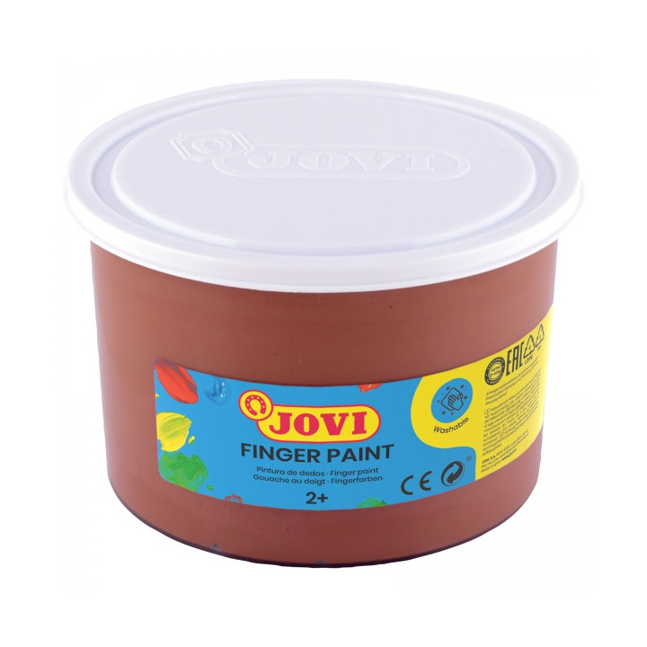 Jovi Finger Paint Bote de 500ml Pintura de Dedos - Ingredientes Naturales - Colores Mezclables - Textura Gelatinosa - Lavable -