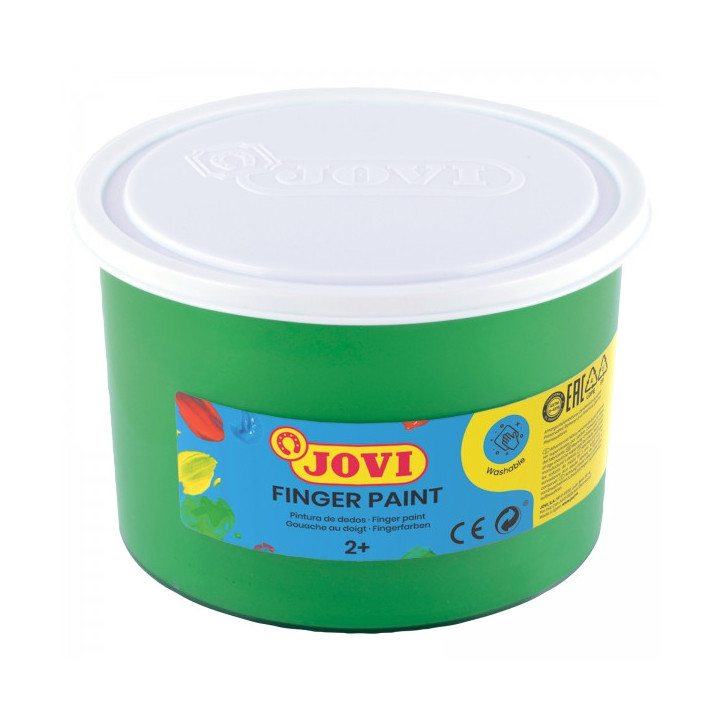 Jovi Finger Paint Bote de 500ml Pintura de Dedos - Ingredientes Naturales - Colores Mezclables - Textura Gelatinosa - Lavable -