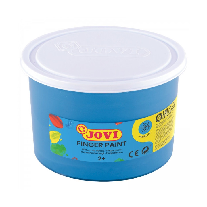 Jovi Finger Paint Bote de 500ml Pintura de Dedos - Ingredientes Naturales - Colores Mezclables - Textura Gelatinosa - Lavable -