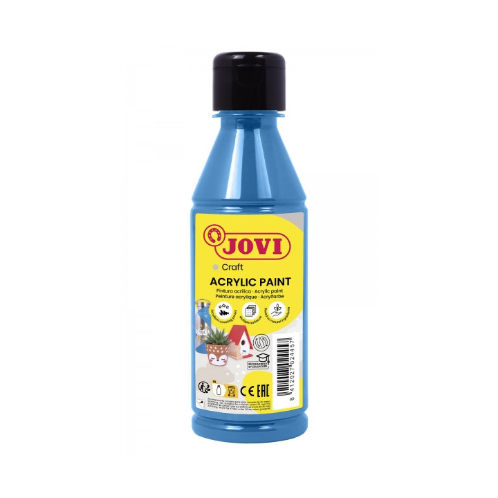 Jovi Jovidecor Acryl Pintura Acrilica Base Agua - Acabado Satinado - Alto Poder Cubriente - Aplicacion Versatil - Resistente al