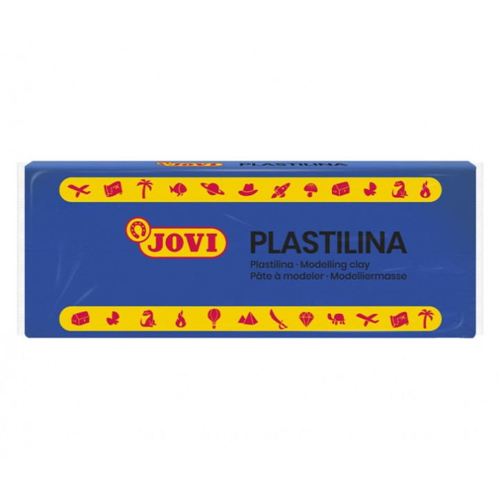 Jovi Caja de 15 Pastillas de Plastilina 150gr - Mezclables - No Se Seca - Facil de Moldear - Color Azul