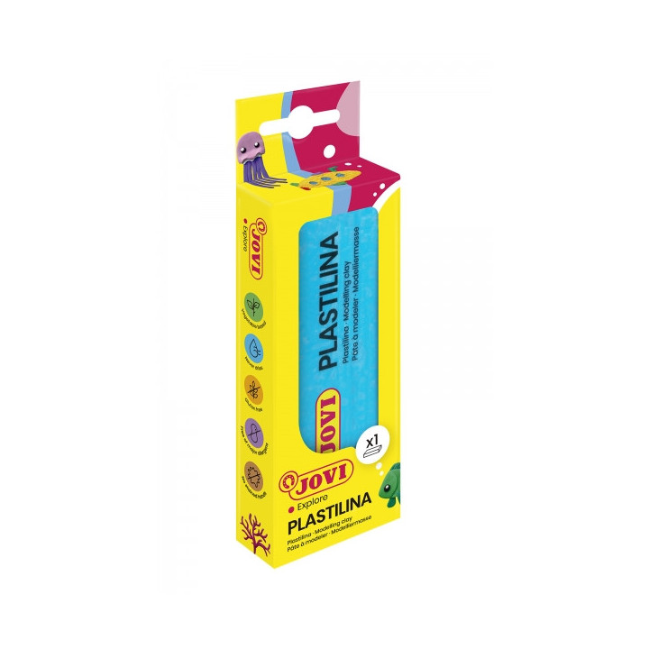 Jovi Pastilla de Plastilina 150gr - 100% Vegetal - No Se Seca - sin Gluten - Facil de Moldear - Libre de Alergenos - No Toxica
