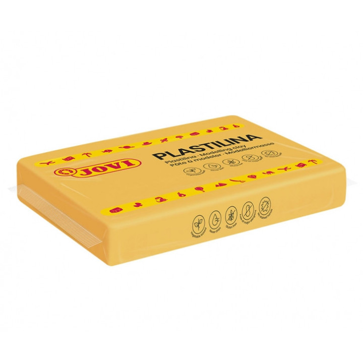 Jovi Caja de 15 Pastillas de Plastilina 350gr - 100% Vegetal - Muy Moldeable - No Se Seca - sin Gluten - Inocua - Ideal para Vo