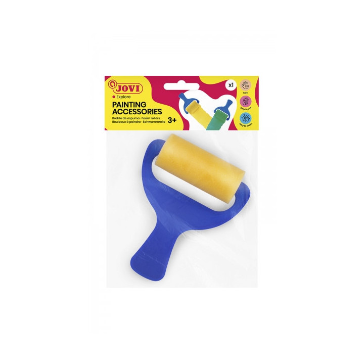 Jovi Painting Accessories Rodillo de Espuma - Mango Resistente - Ideal para Grandes Superficies - Facil Limpieza con Agua y Jab