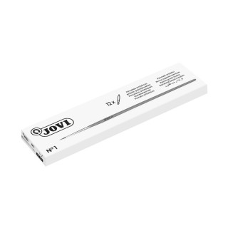 Jovi Pinceles Artisticos Pelo Poney Nº 1 - Pelo Natural - Mango de Madera - Calibre 00 al 12 - Punta Redonda - Pelo Suave - Co