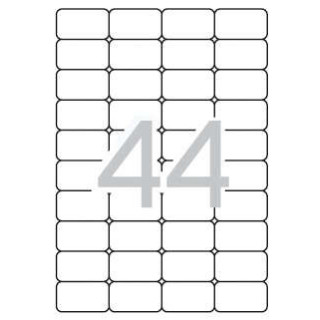 Apli Etiquetas Translucidas Resistentes Intemperie 48.5 x 25.4mm 20 Hojas