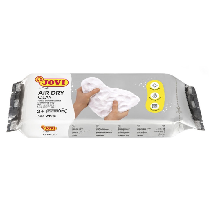 Jovi Air Dry Pasta para Modelar 1000gr - Endurecible al Aire - Tacto Fresco - Facil de Moldear - Multi-Superficie - Secado en 2