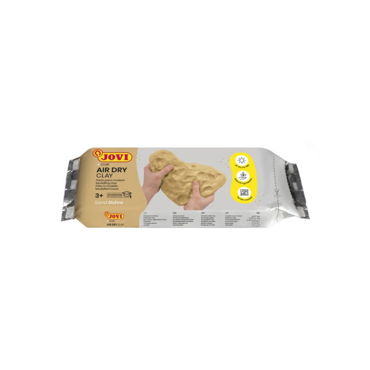 Jovi Air Dry Pasta para Modelar 250gr - Endurecible al Aire - Tacto Fresco - Facil de Moldear - Multi-Superficie - Secado en 24