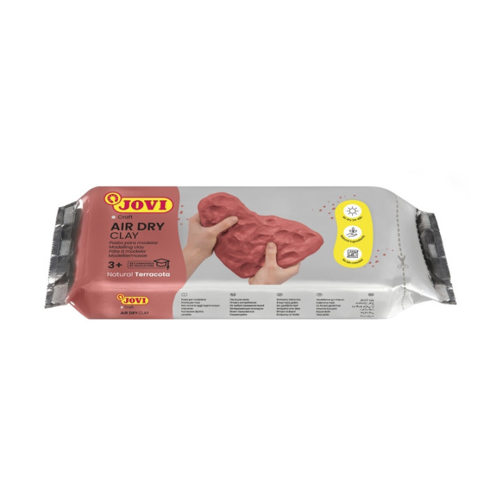 Jovi Air Dry Pasta para Modelar 500gr - Endurecible al Aire - Tacto Fresco - Facil de Moldear - Multi-Superficie - Secado en 24